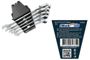 Ring-steeksleutelset 5dlg met ratle