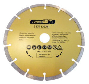 Diamantschijf 180mm segment